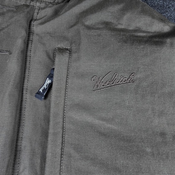 Woolrich Men's Dark Brown Down Insulated Faux Fur Hooded Parka Jacket Size L - Picture 14 of 16